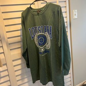 Long sleeve T-shirt dress